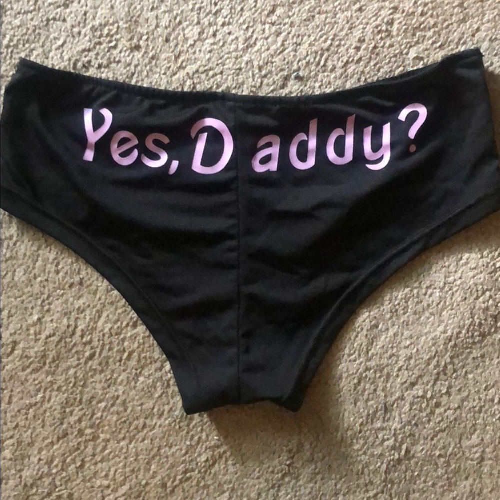Yes Daddy Black cheekie panties
